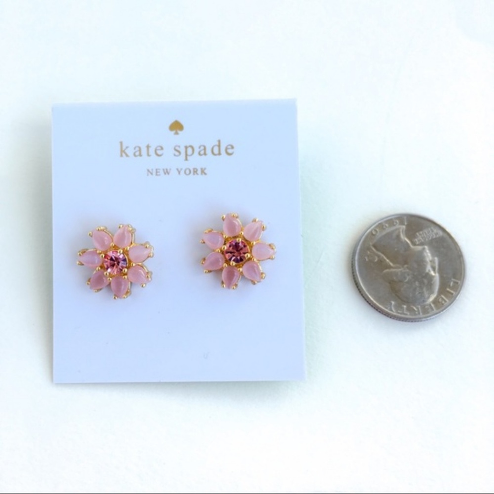 Kate spade pink stone daisy earrings - Picture 4 of 4